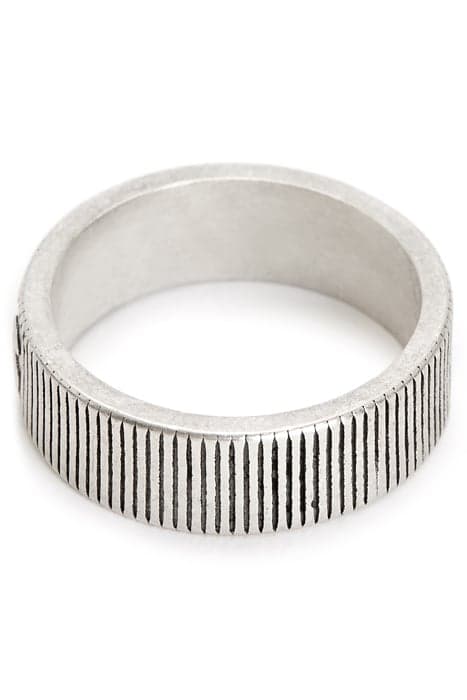 SETH LOGO RING WARM SILVER by AllSaints