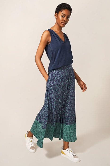 JADA ECO VERO MAXI SKIRT TEAL MULTI by White Stuff