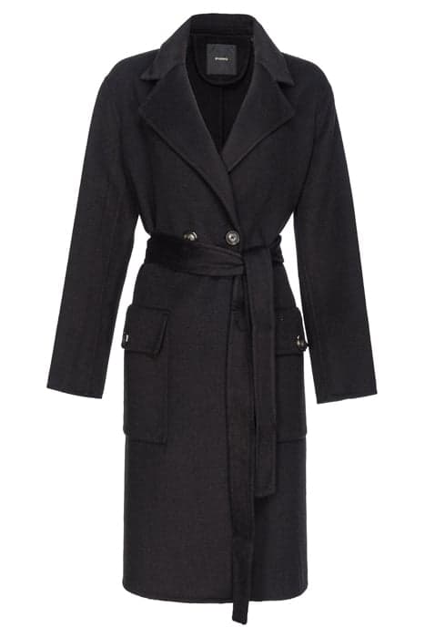 CARROZZIERE CAPPOTTO PANNO DOU BLACK by PINKO