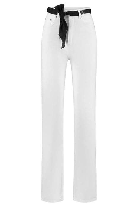 BOWIE WHITE DENIM JEANS STAR WHITE by NIKKIE