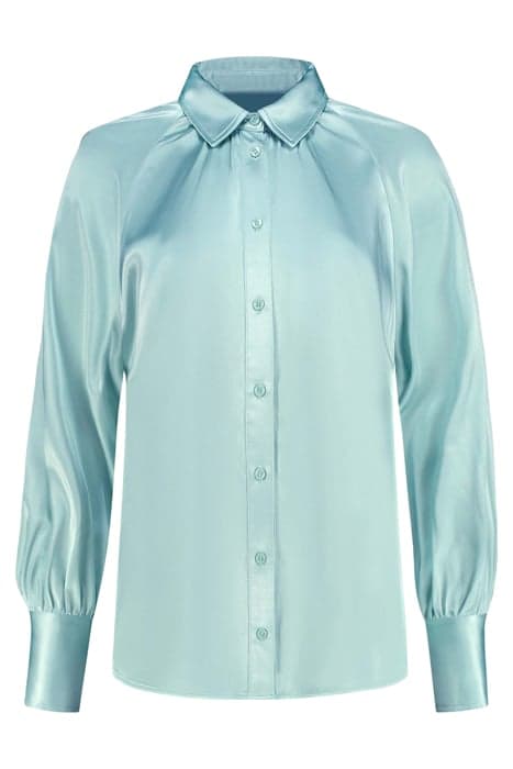 SUZ PUFF BLOUSE LAGOON by Fifth House