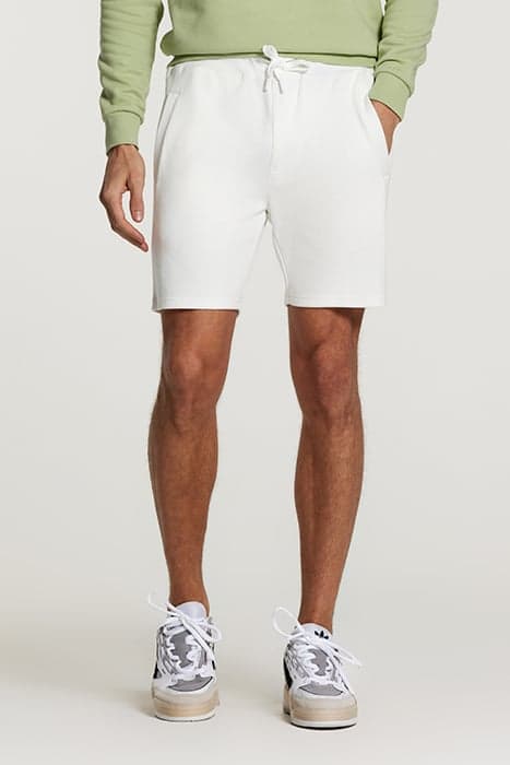 MEN PIQUE SHORTS MAVIS JET STREAM WHITE by Shiwi