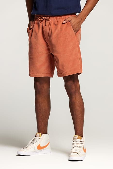 MEN REED SOFT RIB SHORT LIGHT RUST ORANGE by Shiwi