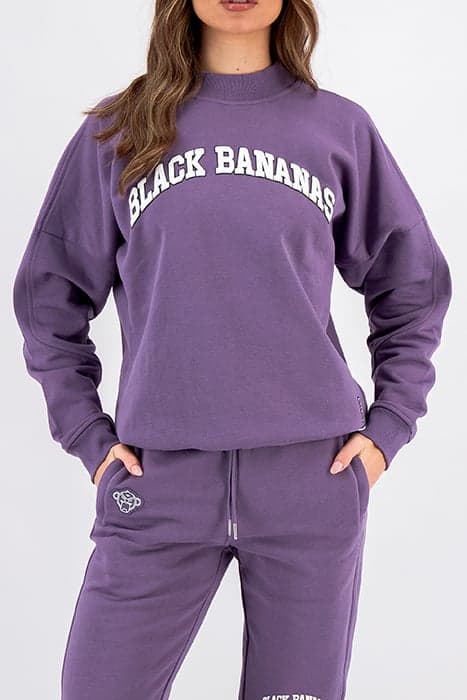 ARCH CREWNECK SWEATER PURPLE by Black Bananas