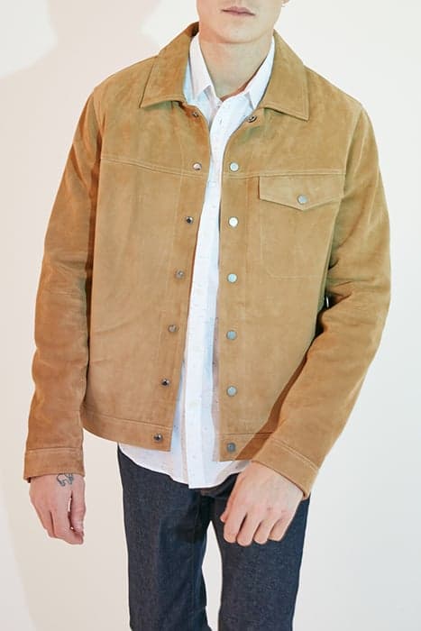 BEIGE SUEDE JACKET by IKKS