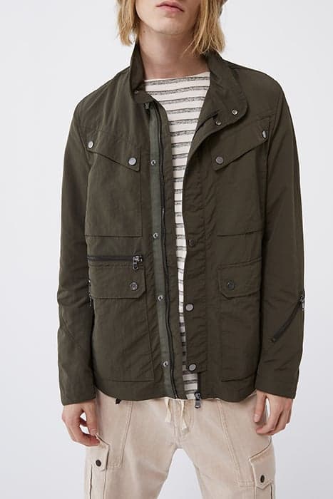 KHAKI NYLON SAFARI JACKET by IKKS