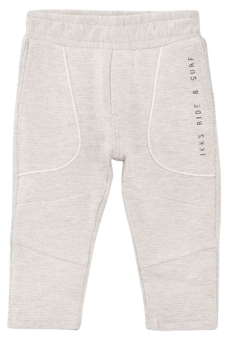 BABY BOYS’ GREY TEXTURED BIKER-STYLE JOGGERS by IKKS