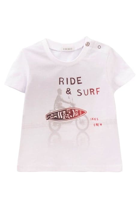 BABY BOYS’ WHITE SURFER IMAGE T-SHIRT by IKKS