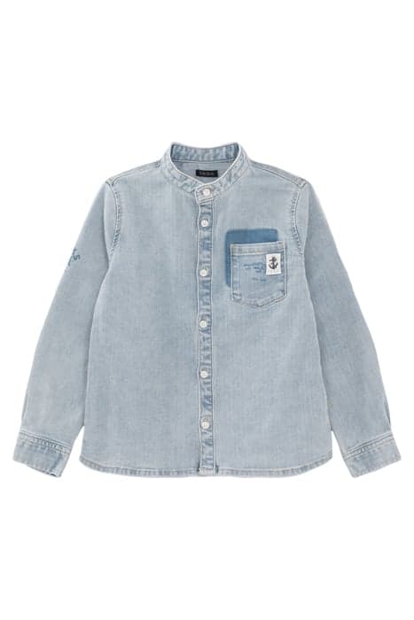 BOYS’ BLUE DENIM SHIRT WITH DETACHABLE HOOD by IKKS