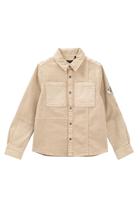 BOYS’ BEIGE DENIM SHIRT WITH PRINT ON BACK by IKKS