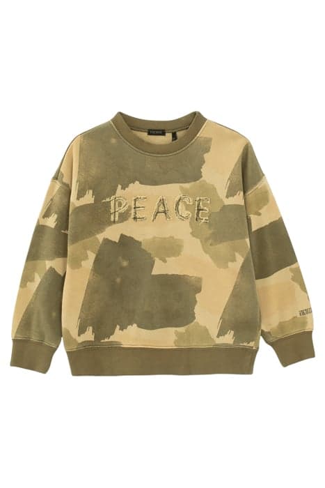 BOYS’ BEIGE CAMOUFLAGE ORGANIC COTTON SWEATSHIRT by IKKS