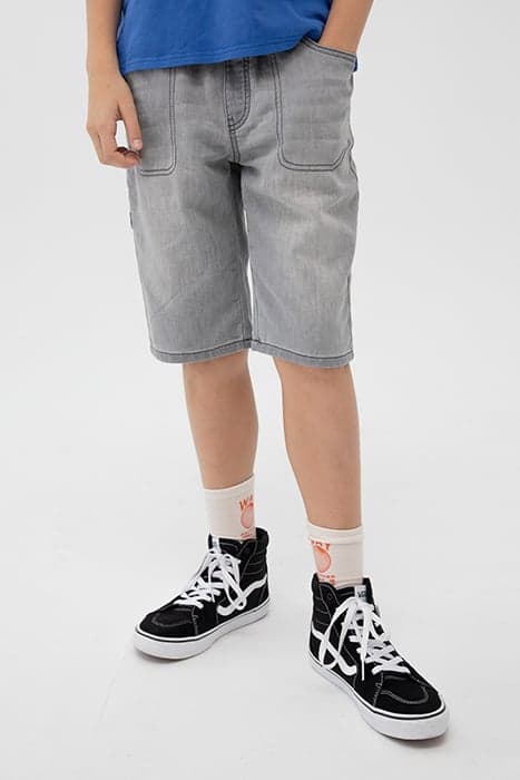 BOYS' GREY DENIM RELAXED BERMUDAS by IKKS