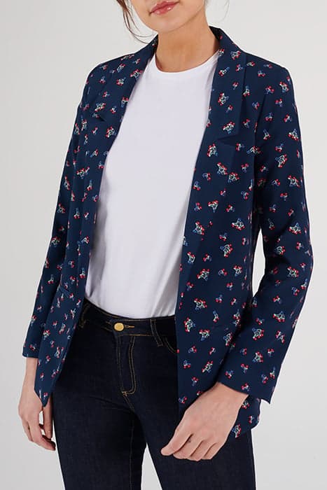 NAVY ROLLERSKATE PRINT JACKET by ICODE