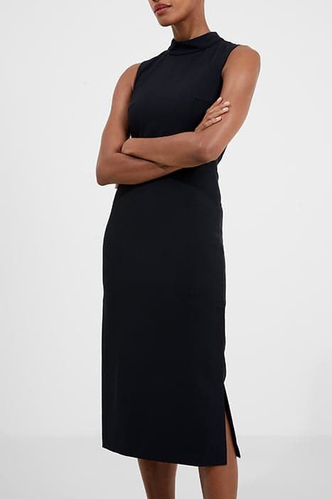 ECHO CREPE MOCK NECK DRESS BLACKOUT by French Connection