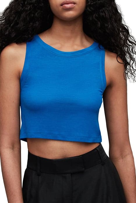 RINA CROPPED TANK DEEP OCEAN BLUE by AllSaints