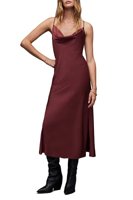 HADLEY DRESS WINTER ORCHID RED by AllSaints