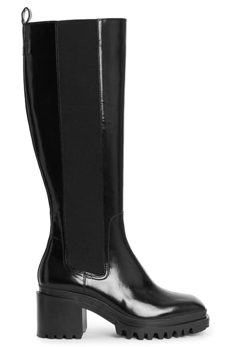 NATALIA BOOT BLACK SHINE by AllSaints