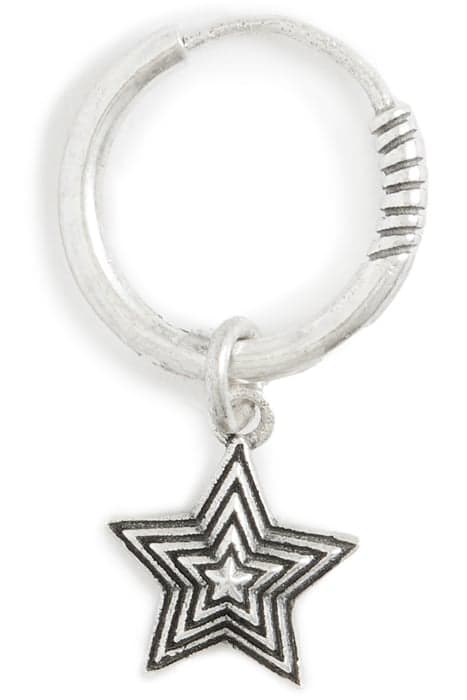 COSMO STAR HOOP EARN WARM SILVER by AllSaints