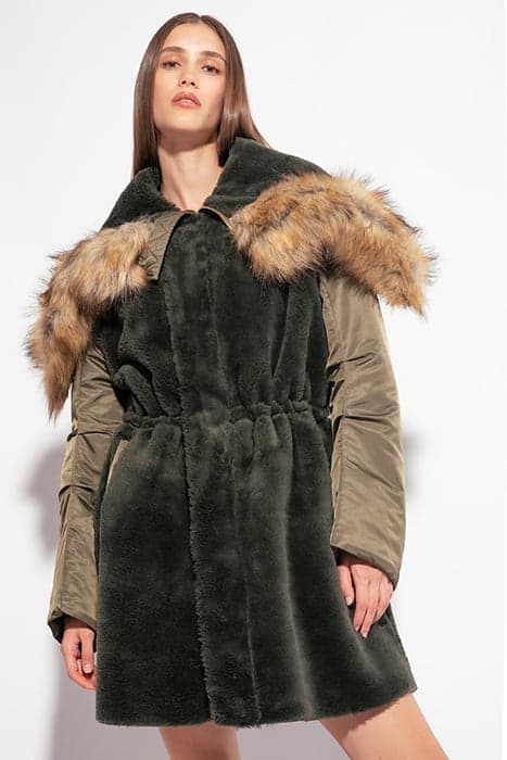 PAQUITA PARKA SIMIL MONTONE FOREST NIGHT by PINKO