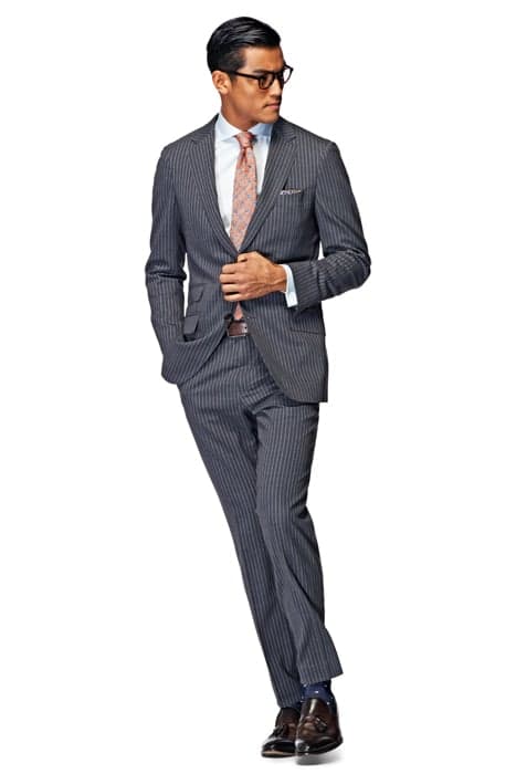 SUIT-GREY-STRIPE DARK GREY by Suitsupply