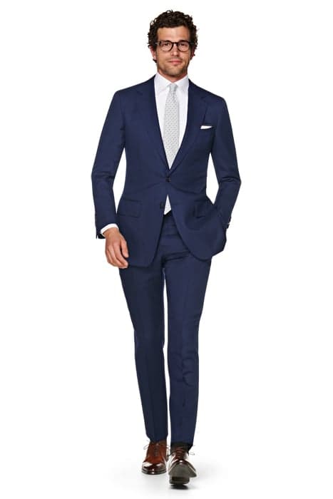 NAVY BIRD'S EYE WASHINGTON SUIT NAVY by Suitsupply