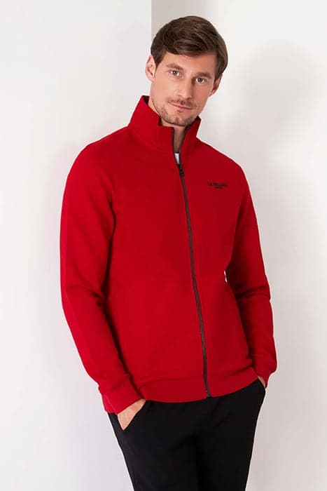 DONPO ZIP SWEAT RED by Cavallaro Napoli