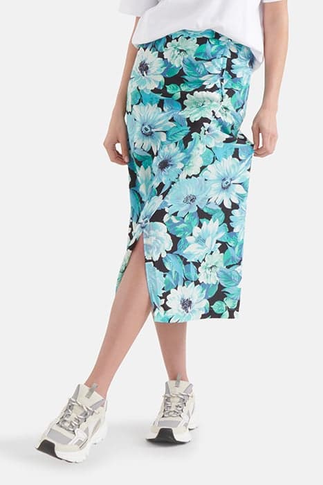 LA-SBFLORAL BLUE SKIRT by Shoeby