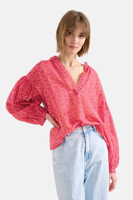 LM-SBPRINTED VOILE BLOUSE by Shoeby