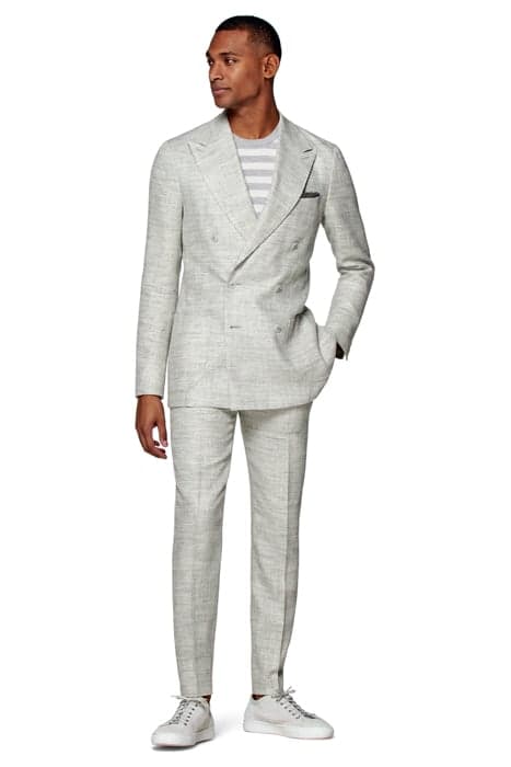 LIGHT GREY HERRINGBONE HAVANA SUIT LIGHT GREY by Suitsupply