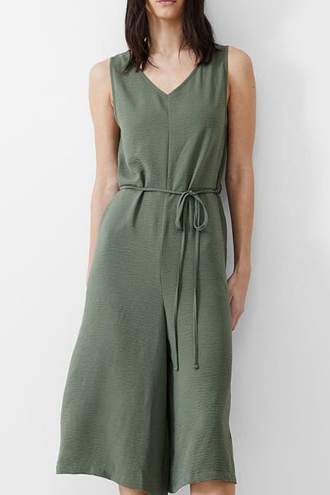 CULOTTE CRINKLE JUMPSUIT KHAKI by French Connection