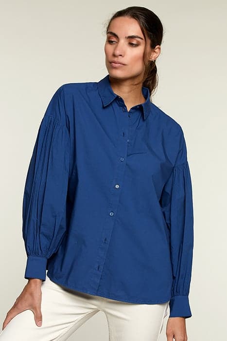 BLUE BALLOON SLEEVES SHIRT by River Woods