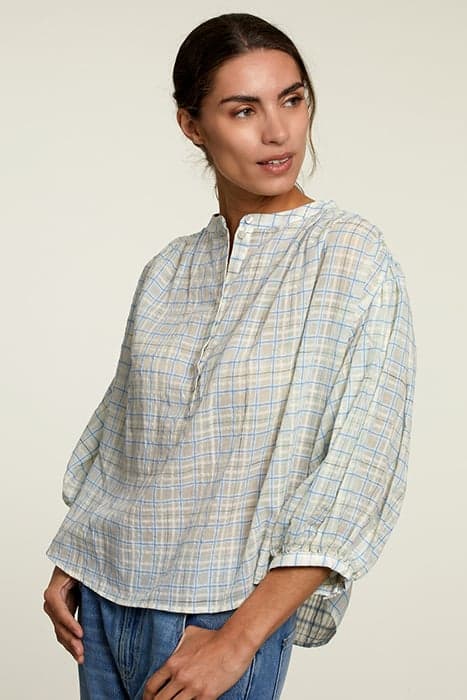 CHECKED SHORT OVERSIZED SHIRT by River Woods