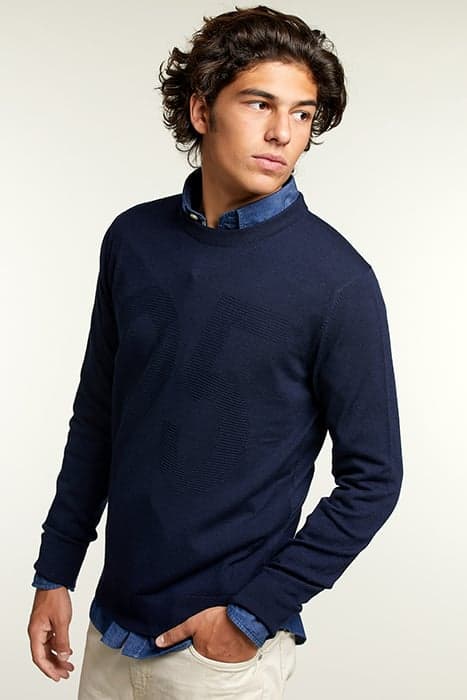 CREW NECK FANTASY PULLOVER ADMIRAL by River Woods