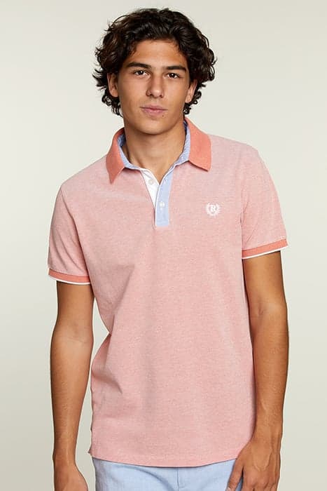 CUSTOM FIT COTTON POLO TERRA MIX by River Woods