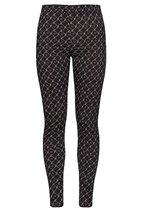 LOTO PANTALONE GEORGETTE STRET BLACK/NUDE by PINKO