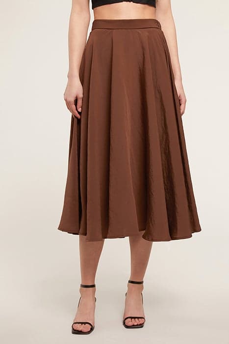 MODAL BLEND CIRCLE SKIRT BROWN by Motivi