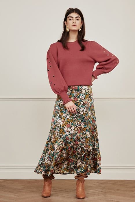 CLEO SKIRT BLACK/RA RA RASPBERR by Fabienne Chapot