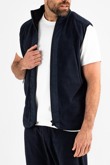 PRINCETON SLEEVELESS VEST ALASKA BLUE by Butcher of Blue