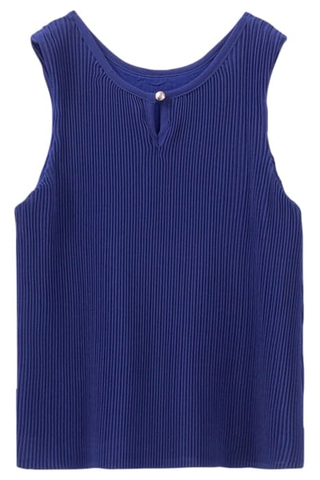 GIRLS’ BLUE FLOWING PLEATED VEST TOP by IKKS