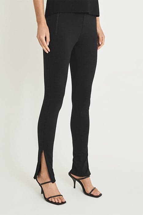 DANA-ZIP DETAIL LEGGING BLACK by Reiss