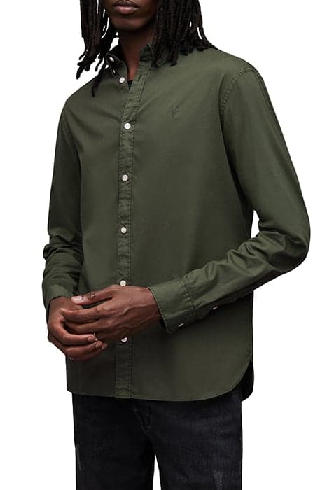 HAWTHORNE LS SHIRT DARK IVY GREEN by AllSaints