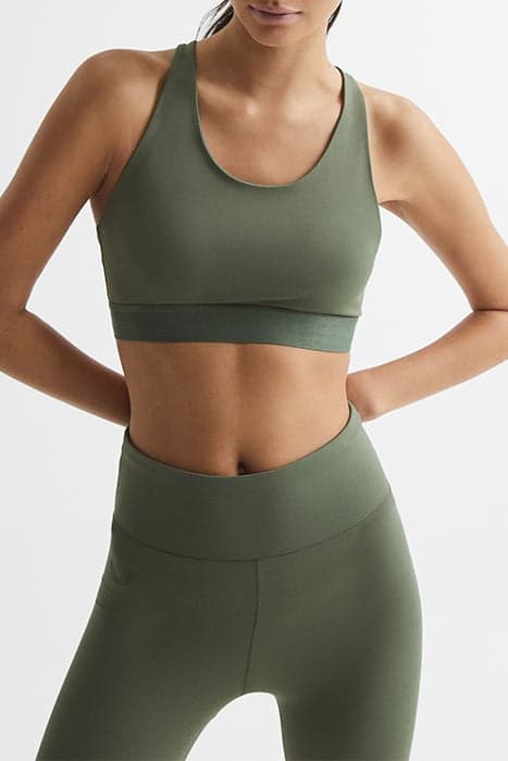 THEIA-PERFORMANCE BRA GREEN by Reiss