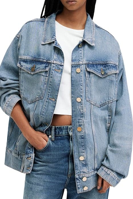 WILLOW DENIM JACKET VINTAGE INDIGO by AllSaints