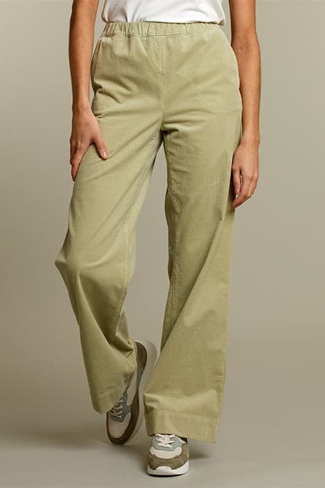 GREEN CORDUROY PANTS by River Woods