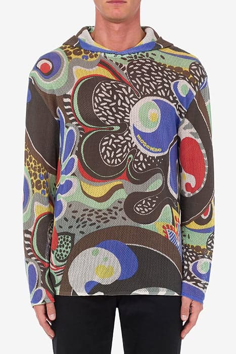 PSYCHEDELIC PRINT MESH SHIRT MULTICOLOR by Moschino