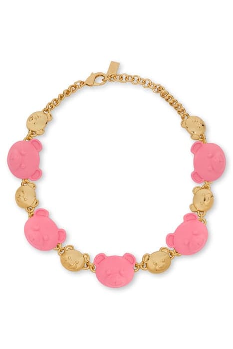 MOSCHINO TEDDY BEAR CHOKER NECKLACE GOLD by Moschino