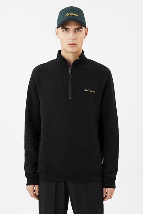 LIBERTY HALF ZIP SWEATSHIRT BLACK by Axel Arigato