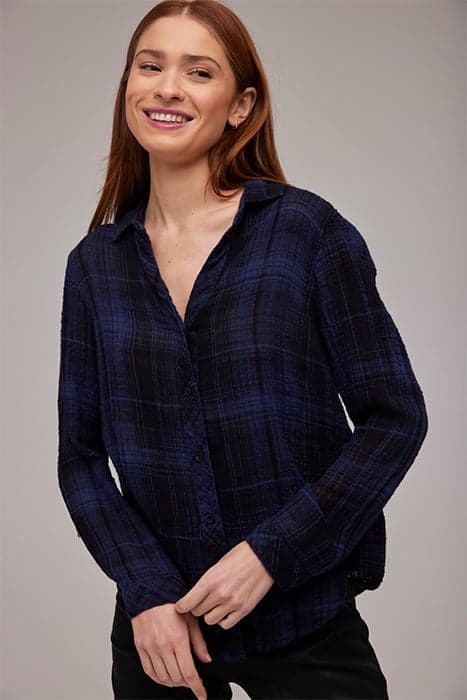 CLASSIC BUTTON DOWN ADMIRAL BLUE PLAID by Bella Dahl