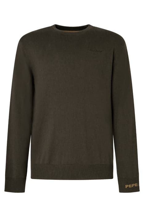 ANDRE CREW NECK OLIVE GREEN by Pepe Jeans