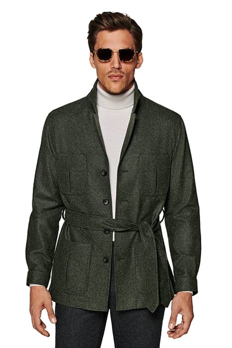 JACKET-GREEN DARK GREEN by Suitsupply